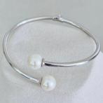Armband - 14 karaat Witgoud Parel, Sieraden, Tassen en Uiterlijk, Antieke sieraden