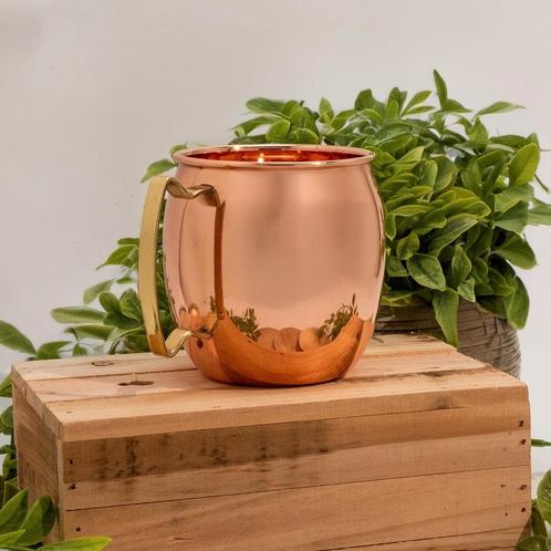 Puur Koperen Mok Glad - 470 ml, Huis en Inrichting, Keuken | Servies, Ophalen of Verzenden