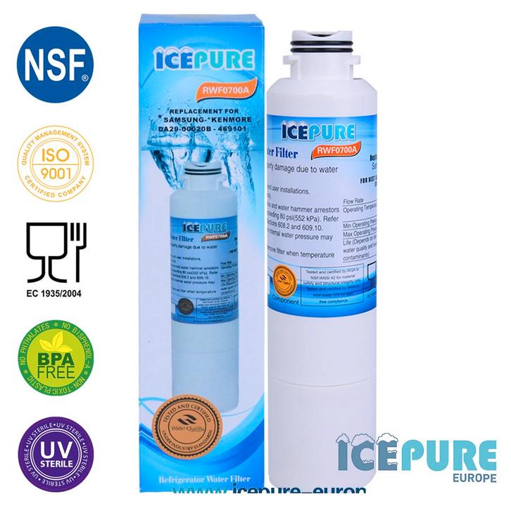 Icepure RWF0700A Waterfilter (incl. dubbele O-Ring), Witgoed en Apparatuur, Koelkasten en IJskasten, Verzenden