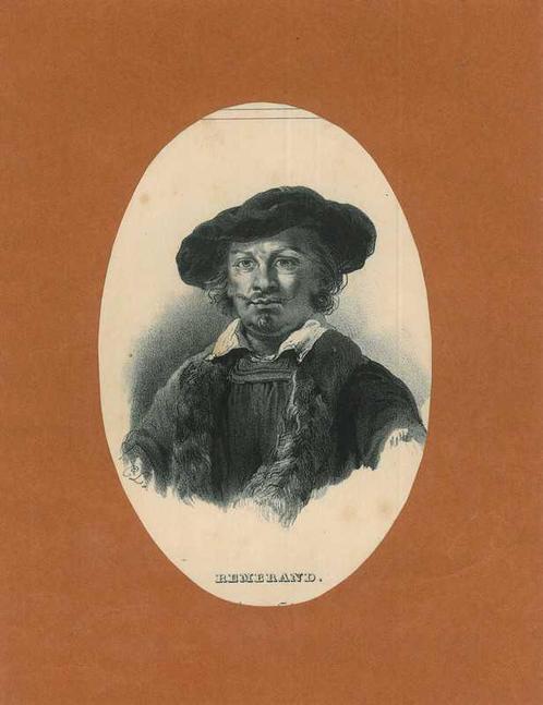 Portrait of Rembrandt Harmenszoon van Rijn, Antiek en Kunst, Kunst | Etsen en Gravures