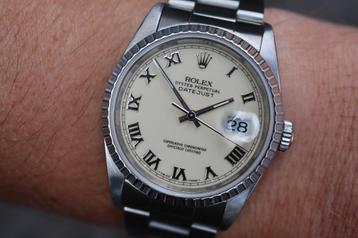 Rolex Datejust 36MM Ivory Dail 1990 Watch only, Nette staat beschikbaar voor biedingen