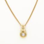 Halsketting - 14 karaat Geel goud Diamant (Natuurlijk), Sieraden, Tassen en Uiterlijk, Kettingen, Nieuw