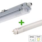 IP65 LED TL armatuur 120 cm enkel + LED TL buis | 18 watt |, Verzenden, Nieuw, Functioneel