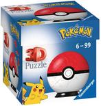 Pokemon - Ravensburger 3D Puzzel Pokémon Pokéball Rood/Wit -, Verzenden, Nieuw