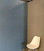 petrol blauwe wandtegels 20x60 met hexagon reliëf, Ophalen, 60 cm of meer, Nieuw, 10 m² of meer