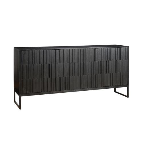 SALE: -17% Woonexpress Dressoir Vigo - Hout - Zwart -, Huis en Inrichting, Kasten | Dressoirs, 75 cm of meer, Nieuw, 150 tot 200 cm