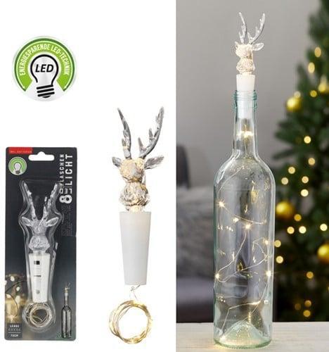 Flessenkurk kunststof hert rendier micro-led flesstop, Hobby en Vrije tijd, Knutselen, Nieuw, Ophalen of Verzenden