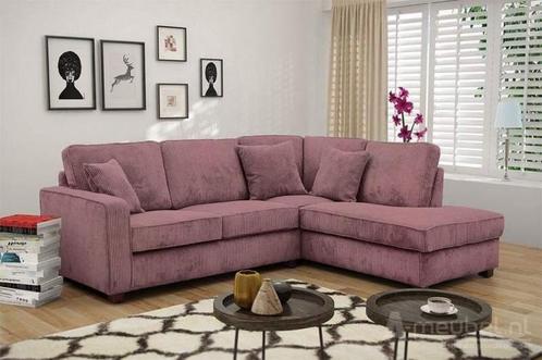 Hoekbank Groningen - hoekbanken - Roze, Huis en Inrichting, Banken | Sofa's en Chaises Longues, Nieuw, Stof