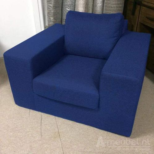 Fauteuil Lelystad - fauteuils - Blauw, Huis en Inrichting, Stoelen, Blauw, Nieuw, Stof