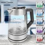 ProfiCook WKS 1190 G – Glazen Waterkoker  5-kleuren LED..., Witgoed en Apparatuur, Waterkokers, Verzenden, Nieuw