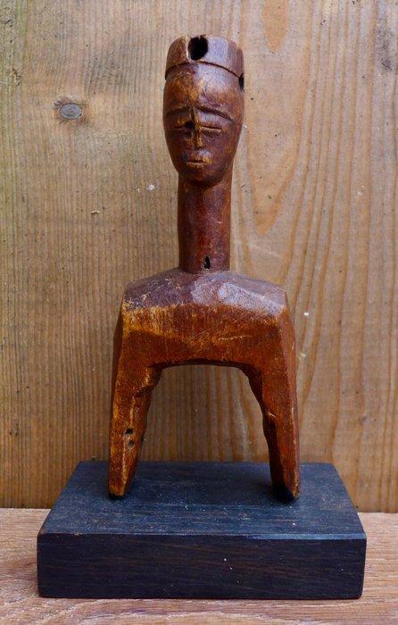 Weefkatrol met menselijk figuur. - Beeldje - Mali (Zonder, Antiek en Kunst, Kunst | Niet-Westerse kunst