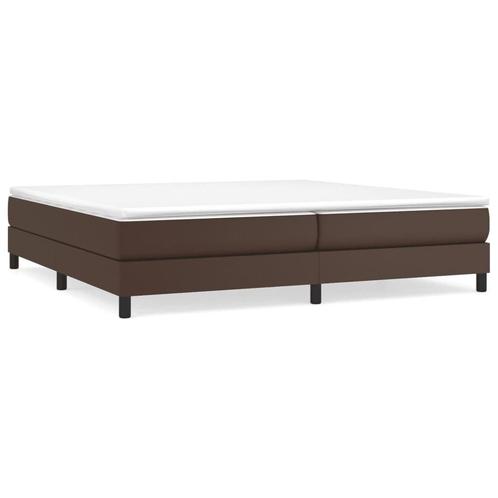 Bedframe Kunstleer Bruin 200x200 | Tweedekansje | Ruime S..., Huis en Inrichting, Slaapkamer | Bedden, Overige maten, 200 cm, Bruin