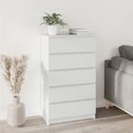 vidaXL Ladekast 60x36x103 cm bewerkt hout wit