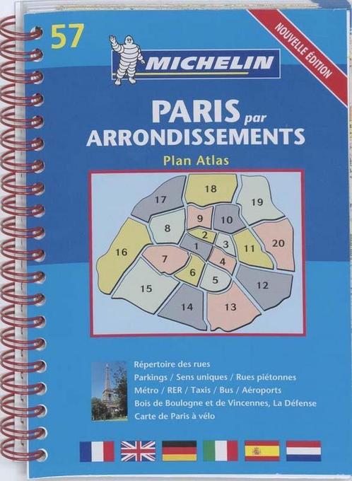 PARIS ARRONDISSEMENTS 19057 PLAN MICHELIN PLATTEGROND /, Boeken, Taal | Frans, Gelezen, Verzenden