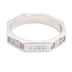 Gucci - Ring - Octagon ring - 18 karaat Witgoud - 8 Diamonds, Sieraden, Tassen en Uiterlijk, Ringen, Nieuw