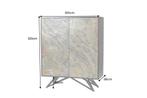 Highboard MONTAIN SOUL 120cm acacia naturel steen look zwart, Ophalen of Verzenden, Nieuw