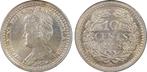Koningin Wilhelmina 10 cent 1918 PCGS MS66 gecertificeerd, Postzegels en Munten, Zilver, Losse munt, Verzenden