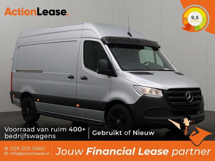 Mercedes-Benz Sprinter L2 H2 2021 €414 per maand, Auto's, Bestelauto's, Dealer onderhouden, Te koop, Zwart, Automaat, Financial lease
