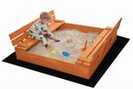 Zandbak met opvouwbare deksel & zitje - donker - 120 x 12..., Kinderen en Baby's, Ophalen of Verzenden, Nieuw