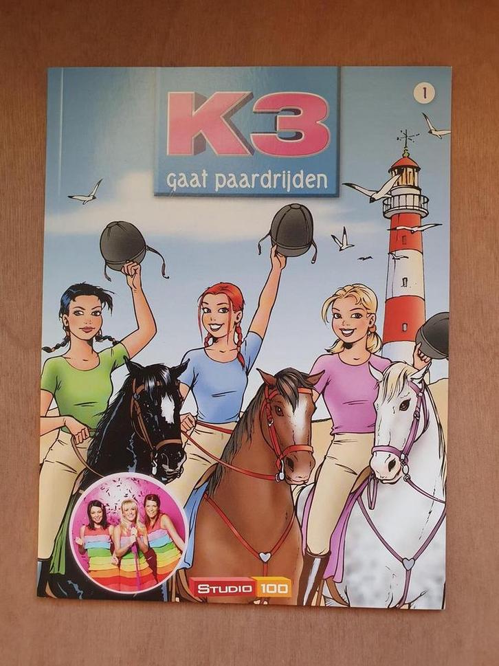 K3 gaat paardrijden, Studio 100, Deel 1, paperback, Boeken, Literatuur, Zo goed als nieuw, Verzenden