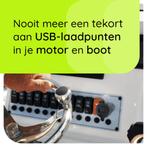 ProRide USB Lader Motor met Voltmeter - Din Hella - 2.4A -, Doe-het-zelf en Verbouw, Elektra en Kabels, Verzenden, Nieuw