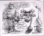 Pentekening Amerika - Bagdad Bob (lijst optie, Tekeningen), Antiek en Kunst, Kunst | Tekeningen en Foto's, Verzenden