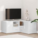 vidaXL Hoekkast 160x40x45 cm bewerkt hout wit, Huis en Inrichting, Verzenden, Nieuw