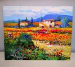 Mario Smeraglia (1950) - Paesaggio di fiori, Antiek en Kunst, Kunst | Schilderijen | Klassiek