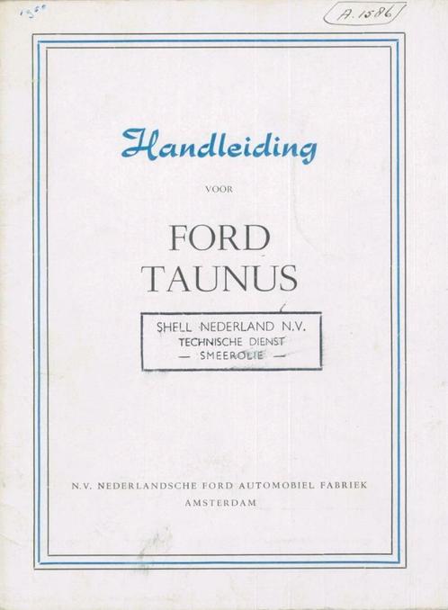 1950 Ford Taunus Handleiding, Auto diversen, Handleidingen en Instructieboekjes, Verzenden
