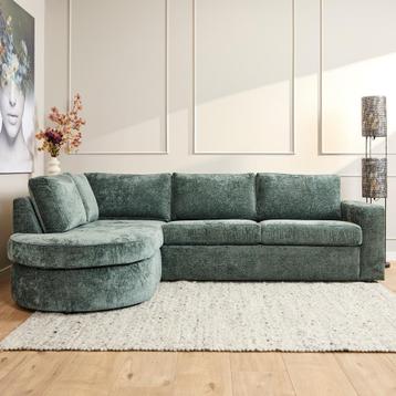 MySofa Alma | Divan Links + 2,5 zits | Green | Trenza 21 beschikbaar voor biedingen