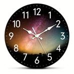 Klok Sterrenstelsel - Ø 30 cm, Huis en Inrichting, Woonaccessoires | Klokken, Verzenden, Nieuw