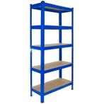 10x T-Rax Stellingkasten - 75x30x150 cm - Blauw - 100%, Verzenden