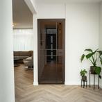 Stalen Binnendeur - 6 Vlaks - Brons - Rook glas - Met slot, Doe-het-zelf en Verbouw, Minder dan 80 cm, Binnendeur, Nieuw, Metaal