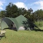 vidaXL Teepee Tent met dak Groen en Grijs 600 x 600 x 347 cm, Caravans en Kamperen, Verzenden, Nieuw