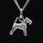 Zilveren Welsh terrier met lange staart ketting hanger - ..., Verzenden, Nieuw