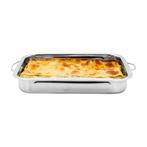 Trager Lasagneschaal RVS Ovenschaal 25 x 20 x 5 cm - Lasagne, Ophalen of Verzenden, Nieuw