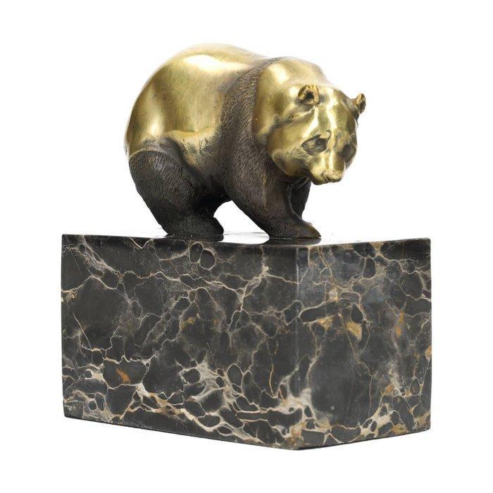 Beeldje - Panda - Brons, Marmer, Antiek en Kunst, Kunst | Designobjecten