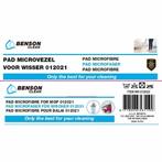 Benson Microvezel pad voor flat mop - 30 x 11,5 cm - herb..., Ophalen of Verzenden
