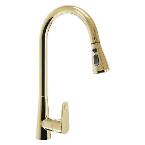 REA Hoog model keukenmengkraan - glans goud - luxe design..., Doe-het-zelf en Verbouw, Sanitair, Nieuw, Ophalen of Verzenden
