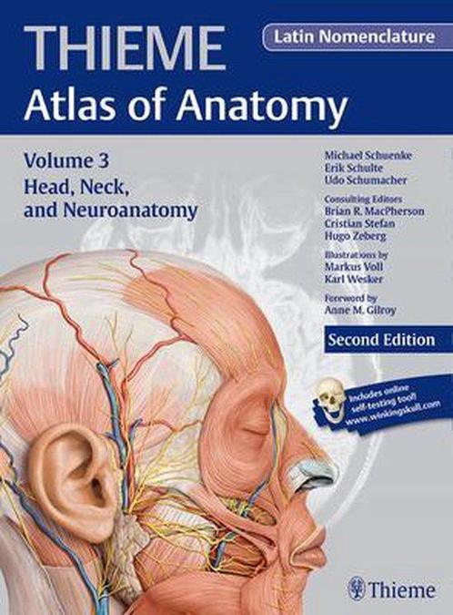 Head  Neck  and Neuroanatomy (THIEME Atlas of Anatomy), Boeken, Studieboeken en Cursussen, Verzenden