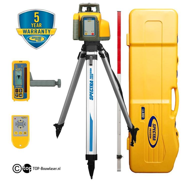SPECTRA LL300N Bouwlaser Alles-in-één-koffer-set! Compleet!, Doe-het-zelf en Verbouw, Meetapparatuur, Nieuw, Ophalen of Verzenden