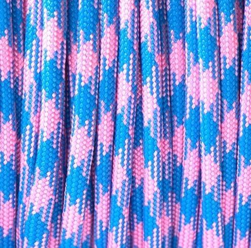 Rol 100 meter - Bubblegum Paracord 550 - #28  , Hobby en Vrije tijd, Kralen en Sieraden maken, Draad, Nieuw, Ophalen of Verzenden