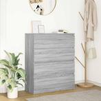 vidaXL Dressoir 80x35x99 cm spaanplaat grijs sonoma, Huis en Inrichting, Verzenden, Nieuw, Overige houtsoorten
