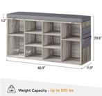 Schoenenopbergbank met Zitkussen – Opbergrek Halmeubel, Verzenden, Nieuw