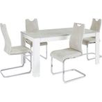 Home affaire Eethoek Milano 4 stoelen en 1 tafel (set,, Verzenden, Nieuw