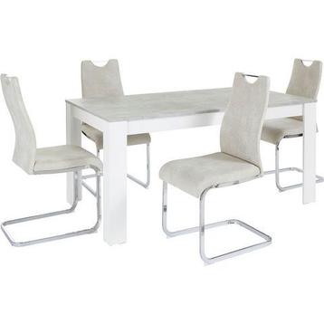 Home affaire Eethoek Milano 4 stoelen en 1 tafel (set, beschikbaar voor biedingen