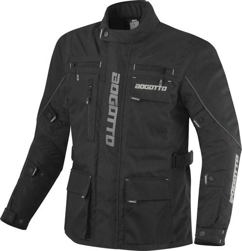 Bogotto Covelo Waterproof Black Textile Motorcycle Jacket, Motoren, Kleding | Motorkleding, Heren, Nieuw met kaartje, Jas | textiel