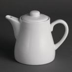 Witte porselein theepot 50 cl (stuks 4), Verzenden