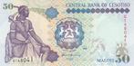 1999 Lesotho P 17c 50 Maloti Unc, Postzegels en Munten, Bankbiljetten | Europa | Niet-Eurobiljetten, Verzenden