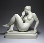 Pátzay Pál (1896-1979) - sculptuur, Art Deco Lady - 21.5 cm, Antiek en Kunst, Antiek | Glas en Kristal